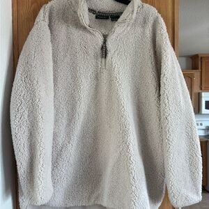 Columbia Women's Cream Sherpa Half-Zip Pullover